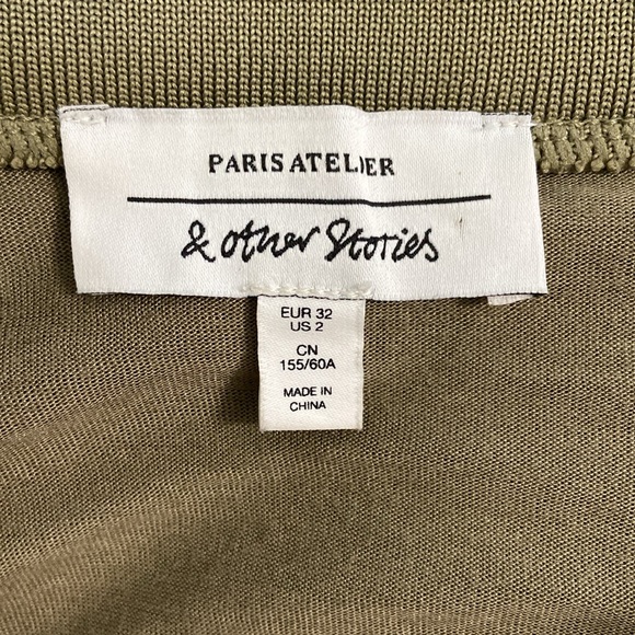 & Other Stories midi skirt (GREEN) - Picture 5 of 6